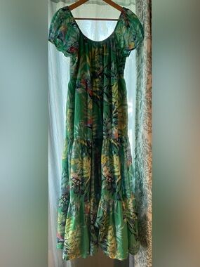 sleeveless sheer linen maxi slip dress celandine by anthropologie Sleeveless Sheer Linen Maxi Slip Dress